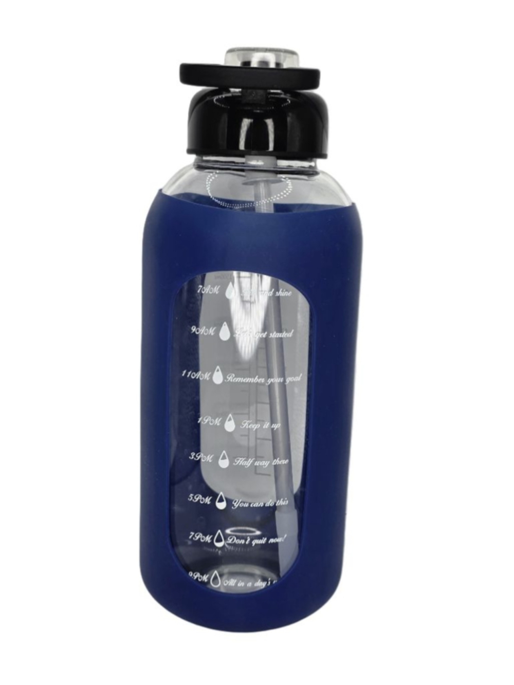 Unbranded Blue Black Water Bottle One Size